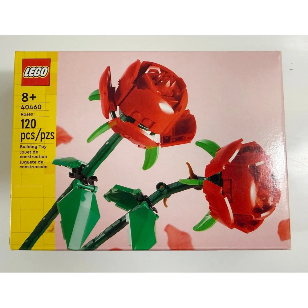 LEGO Roses Building Kit Kids One Size Red 40460 Botanical Collection 120 Pcs
